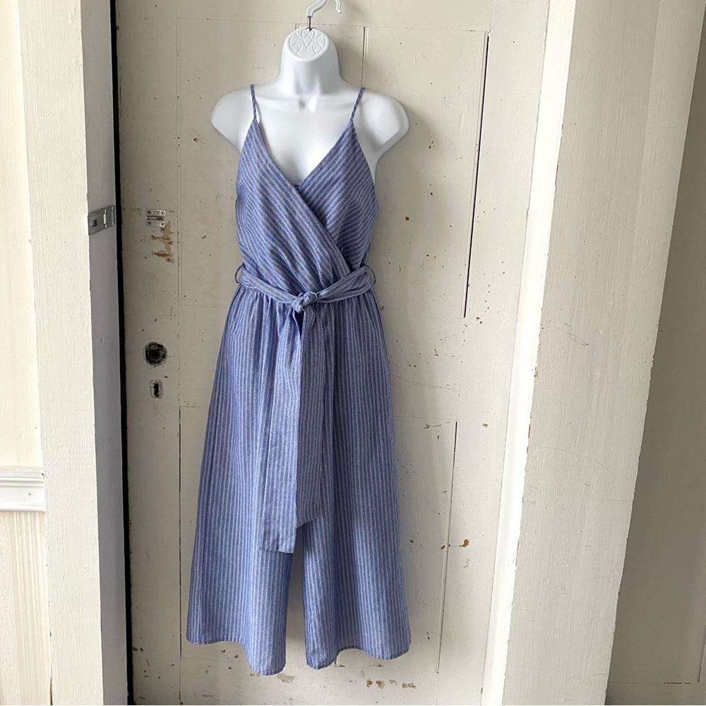 Sienna Sky Stripe Chambray Jumpsuit